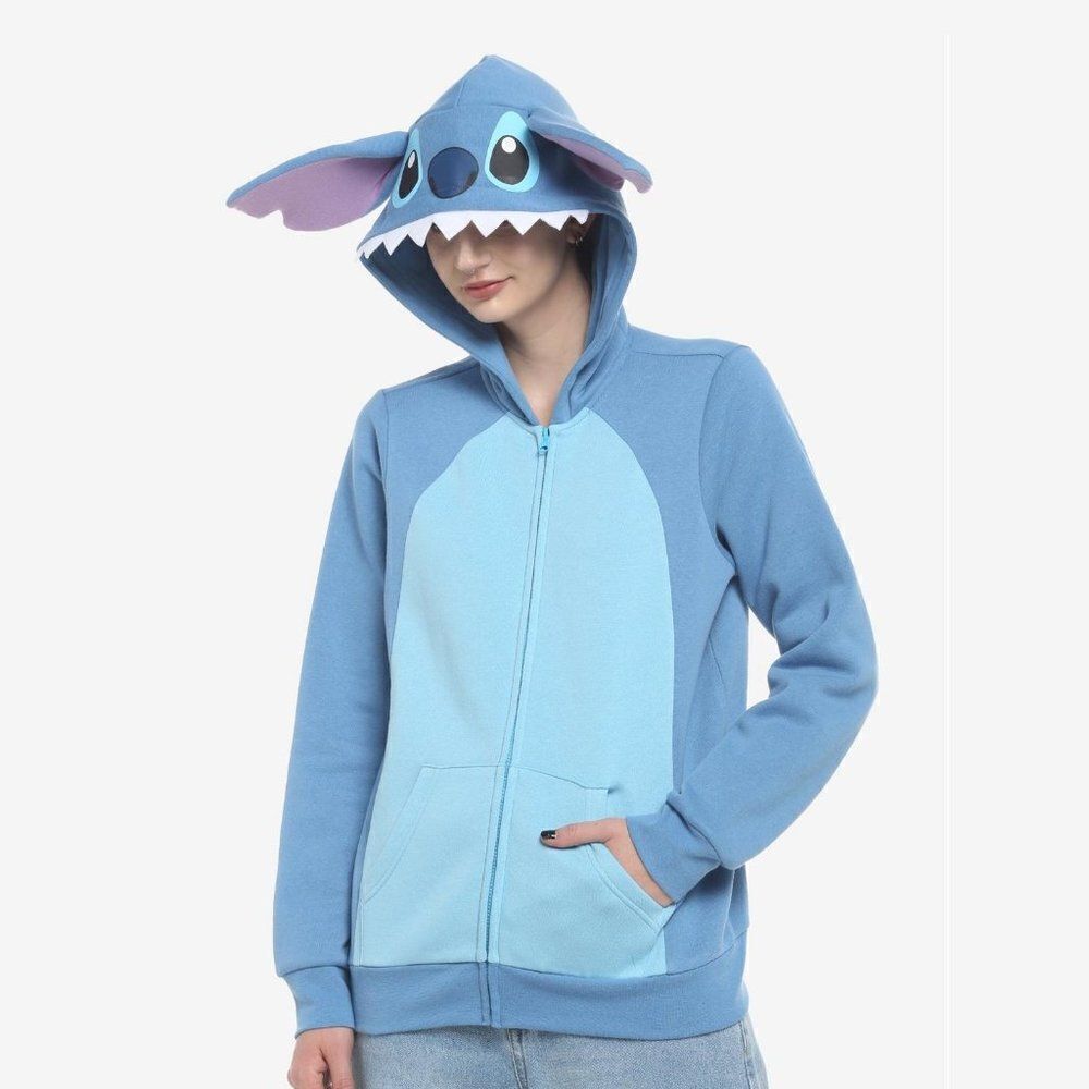 Disney Lilo & Stitch Ears Hood Blue Hoodie